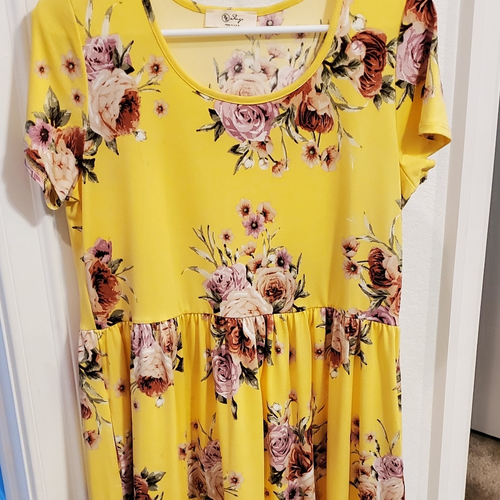 Floral Yellow dress